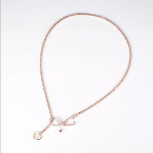 The Doctor Is In stethoscope and heart interlocking necklace